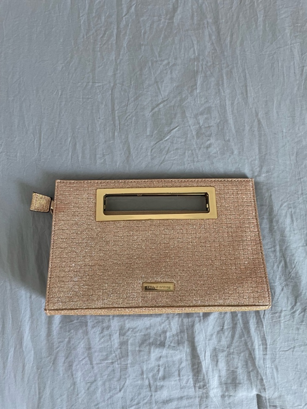 Metallic‎ Rose Gold sparkly Clutch